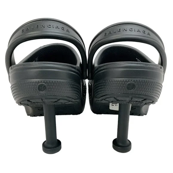 Balenciaga Black Croc Madame Pumps - Picture 5 of 7